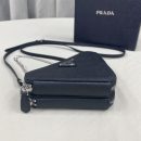 Prada Saffiano Mini Pouch Black For Women, Women's Bags 5.9in/15cm 1NR015_053_F0002