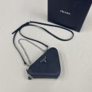 Prada Saffiano Mini Pouch Black For Women, Women's Bags 5.9in/15cm 1NR015_053_F0002