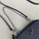 Prada Saffiano Mini Pouch Black For Women, Women's Bags 5.9in/15cm 1NR015_053_F0002