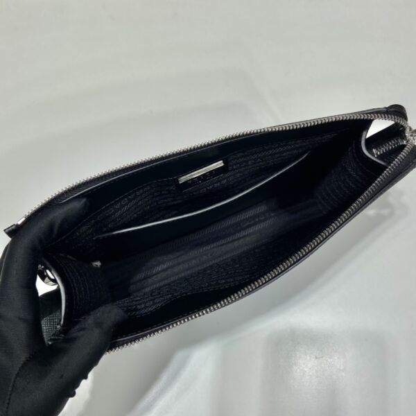 Prada Saffiano Pouch Black For Women, Women's Bags 9.8in/25cm 2VF039_2FAD_F0002_V_OOO