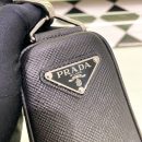 Prada Saffiano Triangle Bag Black  For Women, Women's Bags 11in/28cm 2VH155_2FAD_F0002_V_OOO