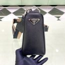 Prada Saffiano Triangle Bag Black  For Women, Women's Bags 11in/28cm 2VH155_2FAD_F0002_V_OOO