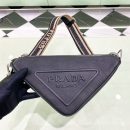 Prada Saffiano Triangle Bag Black  For Women, Women's Bags 11in/28cm 2VH155_2FAD_F0002_V_OOO
