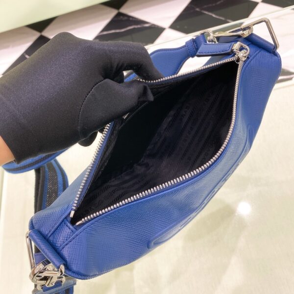 Prada Saffiano Triangle Bag Blue For Women, Women's Bags 11in/28cm 2VH155_2FAD_F0016_V_OOO