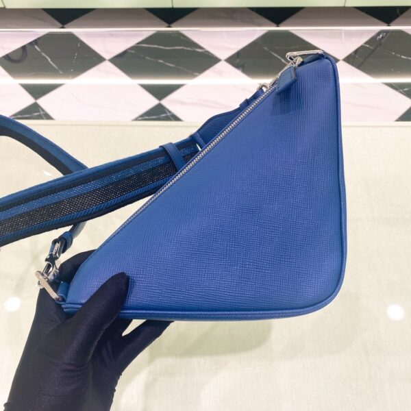 Prada Saffiano Triangle Bag Blue For Women, Women's Bags 11in/28cm 2VH155_2FAD_F0016_V_OOO