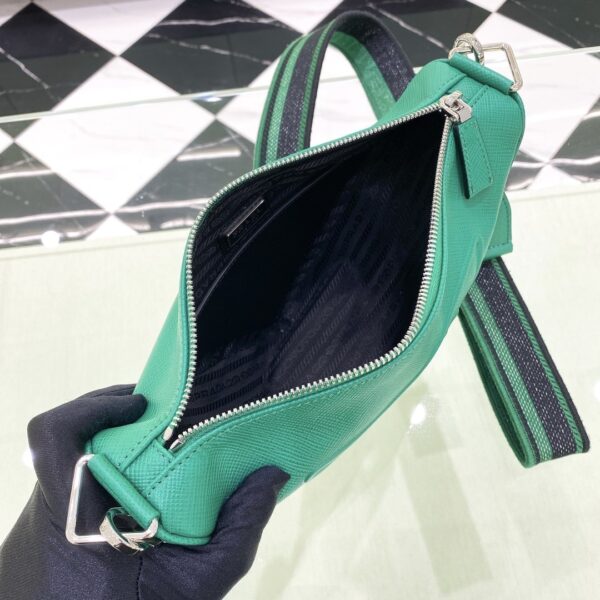 Prada Saffiano Triangle Bag Green For Women, Women's Bags 11in/28cm 2VH155_2FAD_F0458_V_OOO
