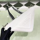 Prada Saffiano Triangle Bag White For Women, Women's Bags 11in/28cm 2VH155_2FAD_F0009_V_OOO