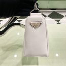 Prada Saffiano Triangle Bag White For Women, Women's Bags 11in/28cm 2VH155_2FAD_F0009_V_OOO