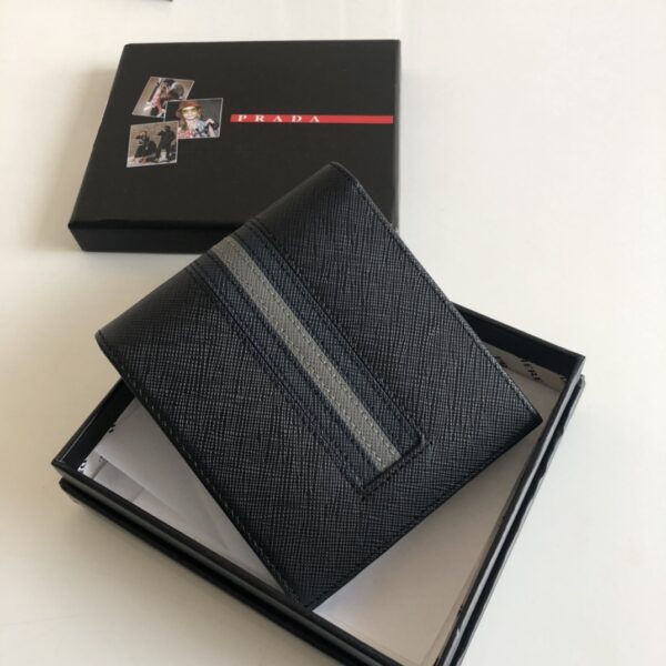 Prada Saffiano Wallet Black For Women, Women's Wallets 4.5in/11cm