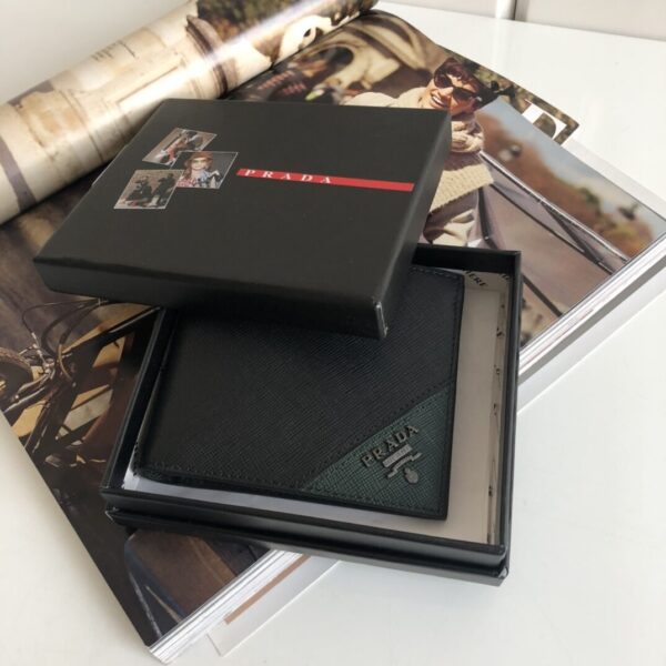 Prada Saffiano Wallet Black For Women, Women's Wallets 4.5in/11cm