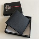 1:1 Replica Prada Saffiano Wallet Black For Women, Women's Wallets 4.5in/11cm