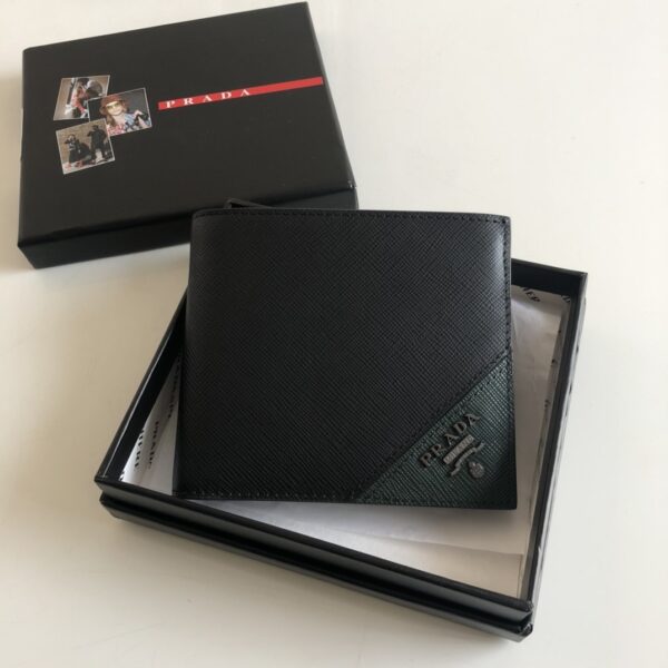 Prada Saffiano Wallet Black For Women, Women's Wallets 4.5in/11cm
