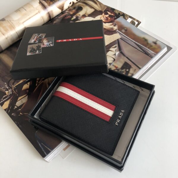 Prada Saffiano Wallet Black For Women, Women's Wallets 4.5in/11cm