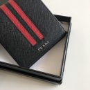 1:1 Replica Prada Saffiano Wallet Black For Women, Women's Wallets 4.5in/11cm