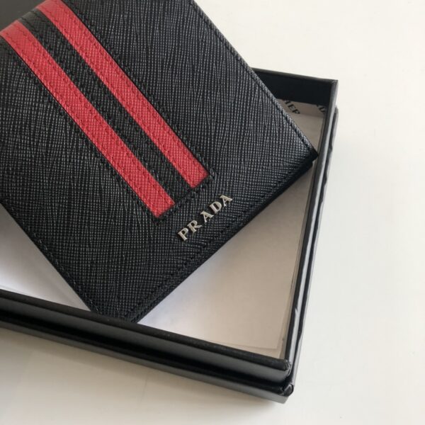 Prada Saffiano Wallet Black For Women, Women's Wallets 4.5in/11cm
