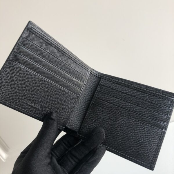 Prada Saffiano Wallet Black For Women, Women's Wallets 4.5in/11cm