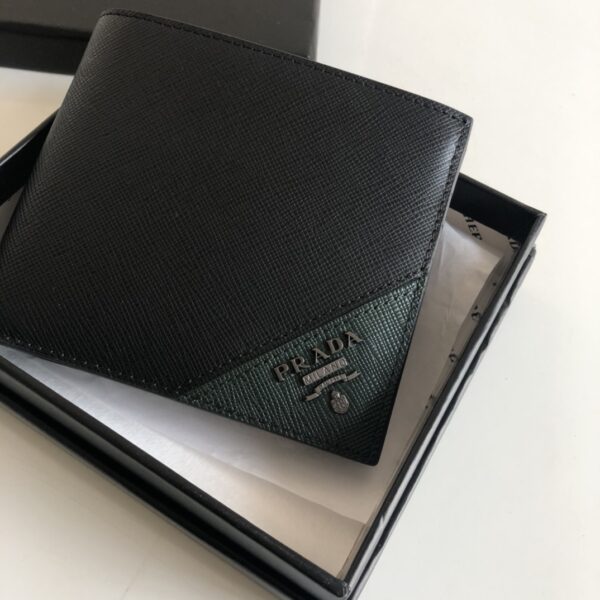 Prada Saffiano Wallet Black For Women, Women's Wallets 4.5in/11cm