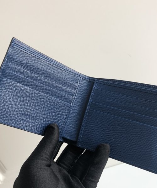 1:1 Replica Prada Saffiano Wallet Black For Women, Women's Wallets 4.5in/11cm