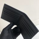 1:1 Replica Prada Saffiano Wallet Black For Women, Women's Wallets 4.5in/11cm