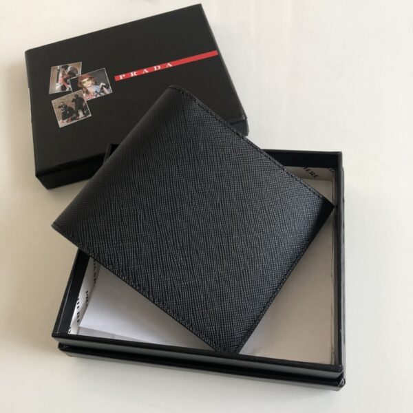 Prada Saffiano Wallet Black For Women, Women's Wallets 4.5in/11cm