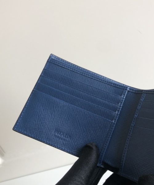 1:1 Replica Prada Saffiano Wallet Black For Women, Women's Wallets 4.5in/11cm