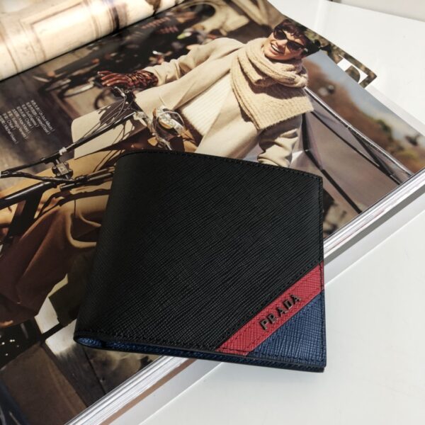 Prada Saffiano Wallet Black For Women, Women's Wallets 4.5in/11cm