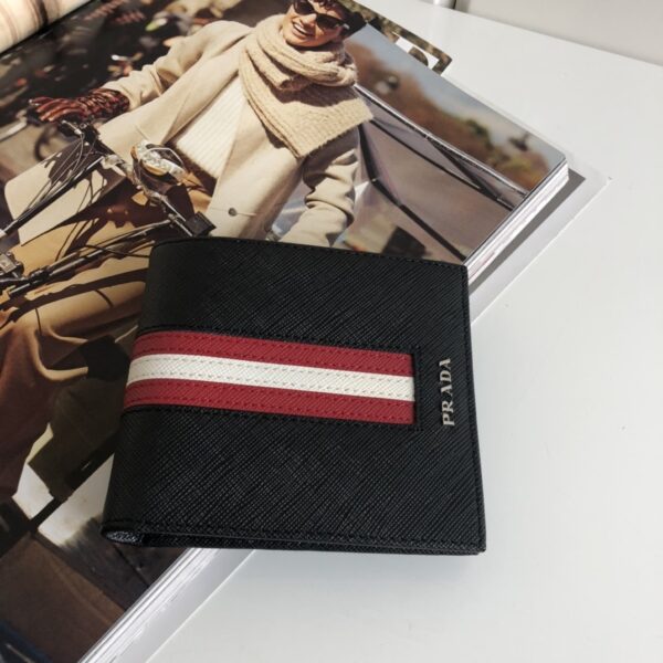 Prada Saffiano Wallet Black For Women, Women's Wallets 4.5in/11cm