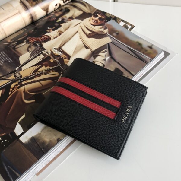 Prada Saffiano Wallet Black For Women, Women's Wallets 4.5in/11cm