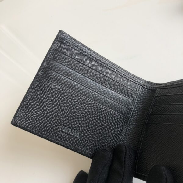 Prada Saffiano Wallet Black For Women, Women's Wallets 4.5in/11cm