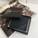 1:1 Replica Prada Saffiano Wallet Black For Women, Women's Wallets 4.5in/11cm