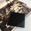 1:1 Replica Prada Saffiano Wallet Black For Women, Women's Wallets 4.5in/11cm