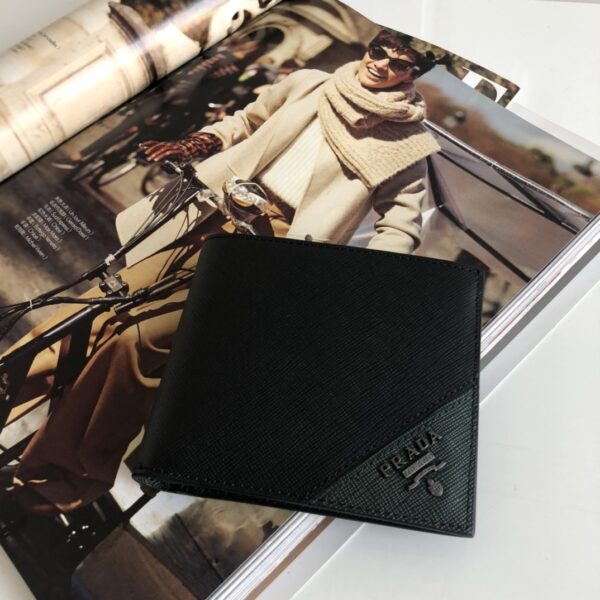 Prada Saffiano Wallet Black For Women, Women's Wallets 4.5in/11cm