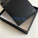 1:1 Replica Prada Saffiano Wallet Black For Women, Women's Wallets 4.5in/11cm