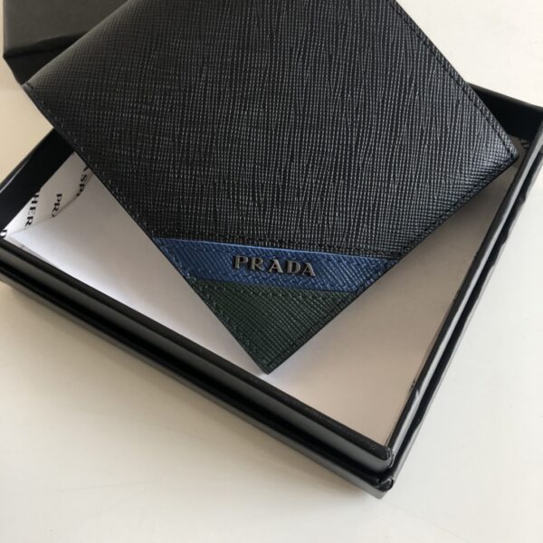 Prada Saffiano Wallet Black For Women, Women's Wallets 4.5in/11cm