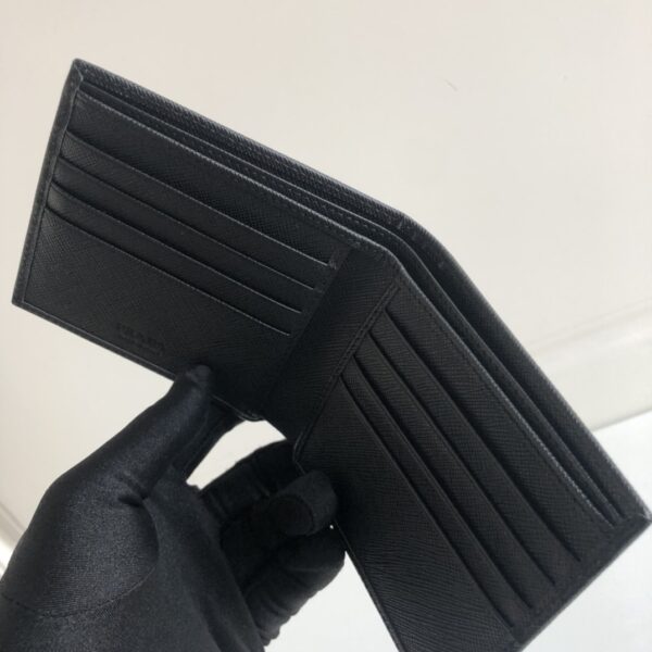 Prada Saffiano Wallet Black For Women, Women's Wallets 4.5in/11cm