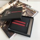 1:1 Replica Prada Saffiano Wallet Black For Women, Women's Wallets 4.5in/11cm