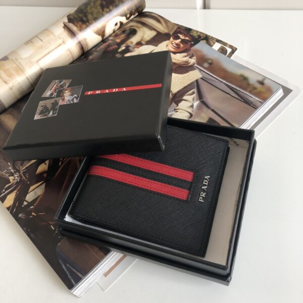 Prada Saffiano Wallet Black For Women, Women's Wallets 4.5in/11cm