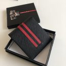 1:1 Replica Prada Saffiano Wallet Black For Women, Women's Wallets 4.5in/11cm