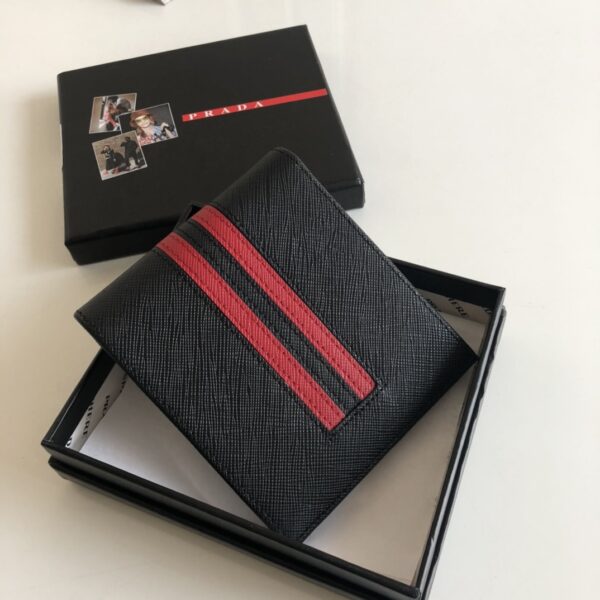 Prada Saffiano Wallet Black For Women, Women's Wallets 4.5in/11cm