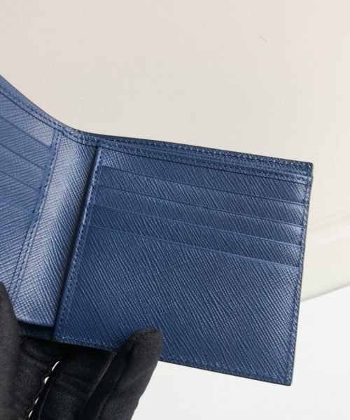 1:1 Replica Prada Saffiano Wallet Black For Women, Women's Wallets 4.5in/11cm