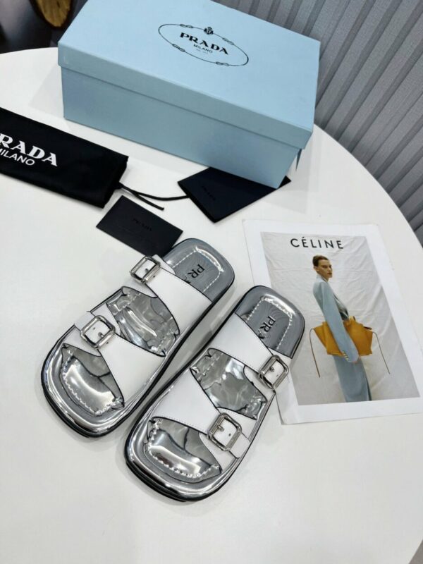 Prada Sandals White For Women 0.8in/20mm PRD 1XX628_248_F097W_F_020