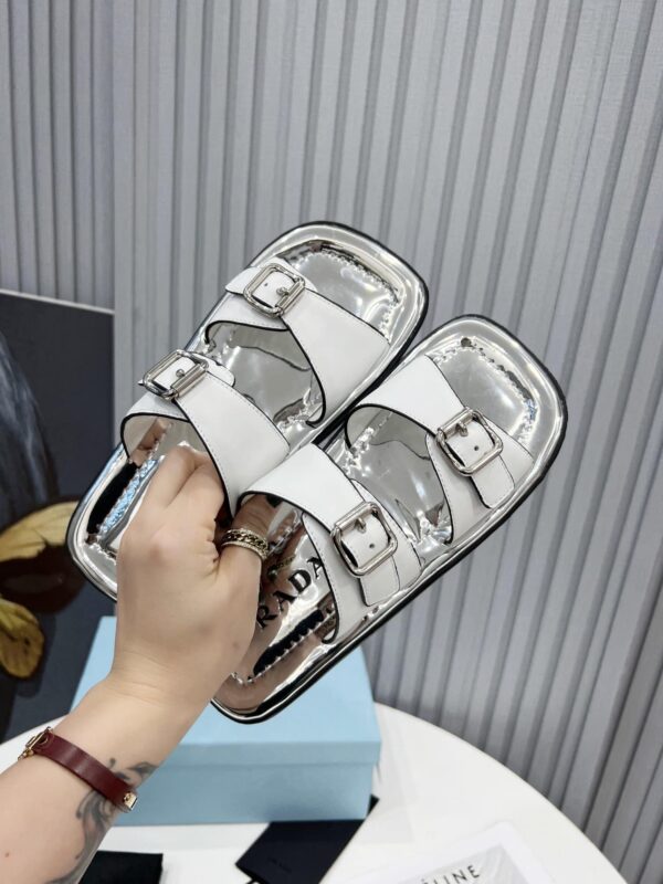 Prada Sandals White For Women 0.8in/20mm PRD 1XX628_248_F097W_F_020
