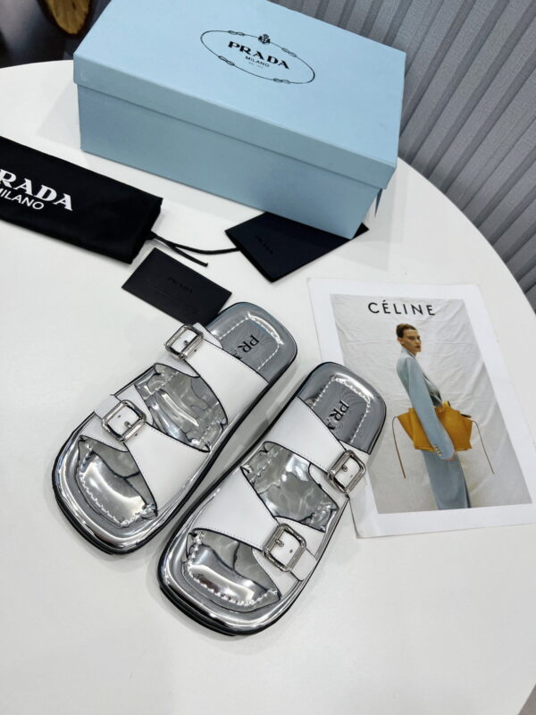 Prada Sandals White For Women 0.8in/20mm PRD 1XX628_248_F097W_F_020
