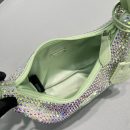 Prada Satin Mini-Bag With Crystals Silver/Gold For Women, Women's Bags 8.6in/22cm