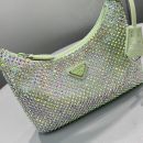 Prada Satin Mini-Bag With Crystals Silver/Gold For Women, Women's Bags 8.6in/22cm
