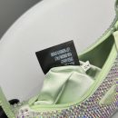 Prada Satin Mini-Bag With Crystals Silver/Gold For Women, Women's Bags 8.6in/22cm