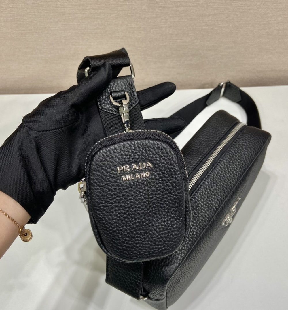 Prada Shoulder Bag Black For Women, Women's Bags 8.6in/22cm 1BH182_2DKV_F0002_V_N9O