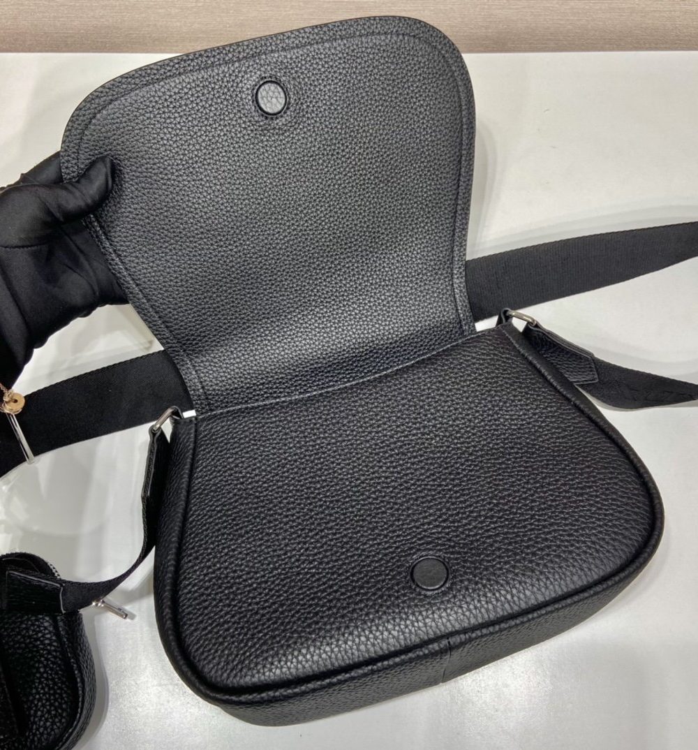 Prada Shoulder Bag Black For Women, Women's Bags 9.4in/24cm 1BD293_2DKV_F0002_V_N9O