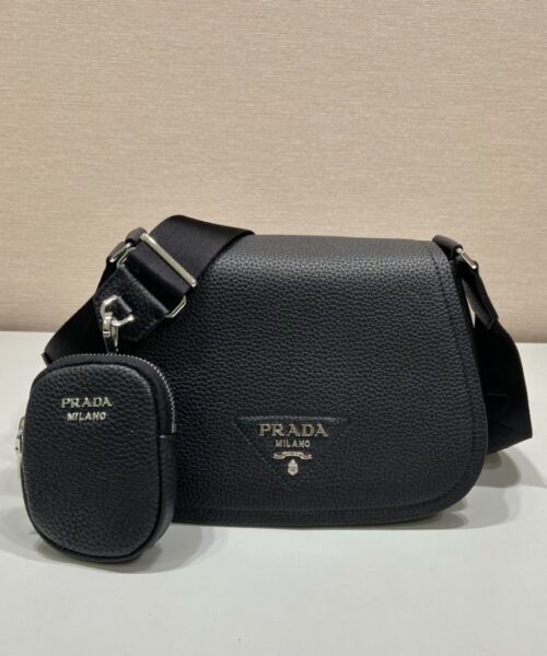 Prada Shoulder Bag Black For Women, Women's Bags 9.4in/24cm 1BD293_2DKV_F0002_V_N9O