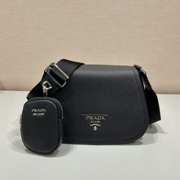 Prada Shoulder Bag Black For Women, Women's Bags 9.4in/24cm 1BD293_2DKV_F0002_V_N9O